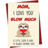 Funny Sloth I Love You Card for Mom with Red Envelope — front cover and envelope