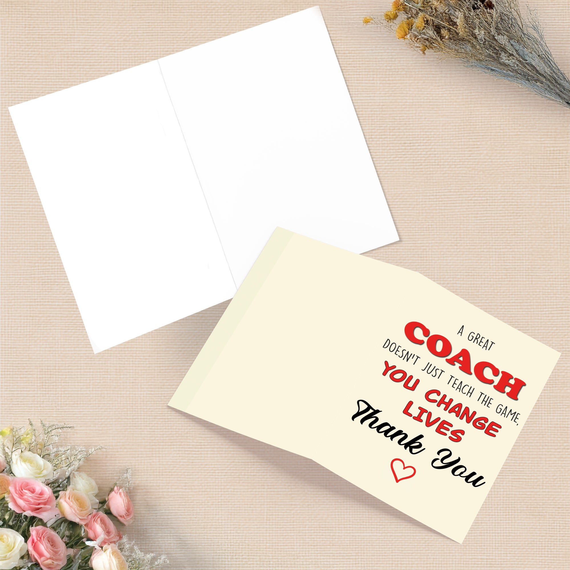 Cheerin Coach Thank You Card