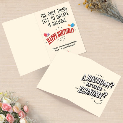 Cheerin Inflation Birthday Card