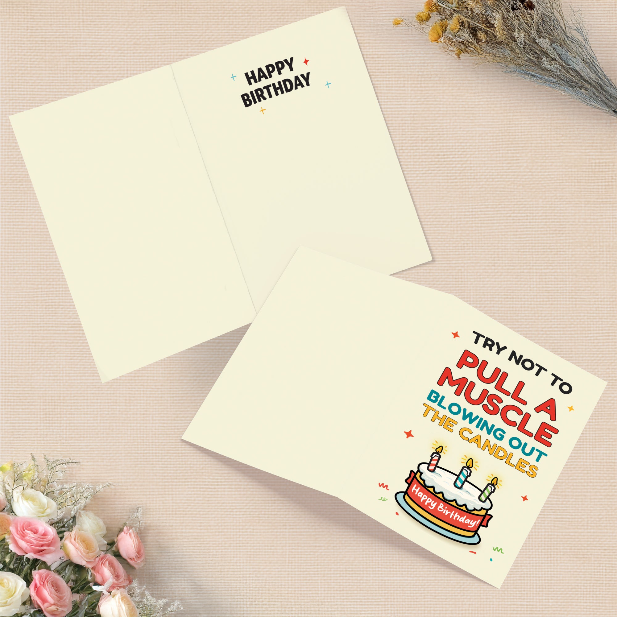 Cheerin Candles Birthday Card