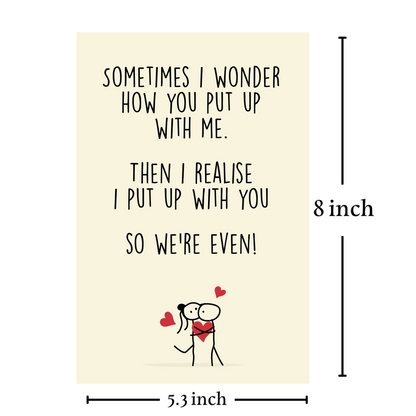 Cheerin We Are Even Valentine&