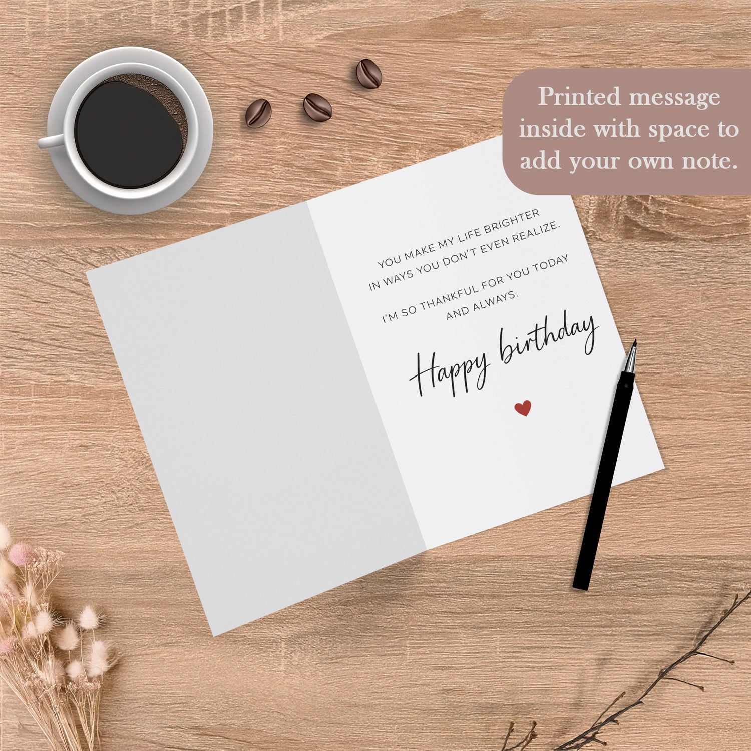 Cheerin Birthday Cards for Him and Her with Envelope - &