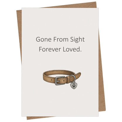 Cheerin Pet Collar Sympathy Cards