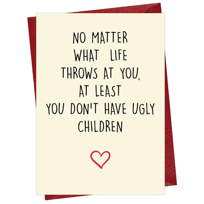 Cheerin Uglychildren Greeting Card