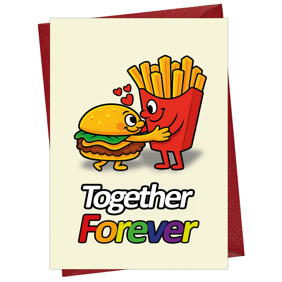 Cheerin Burger&amp;Fries Valentine&