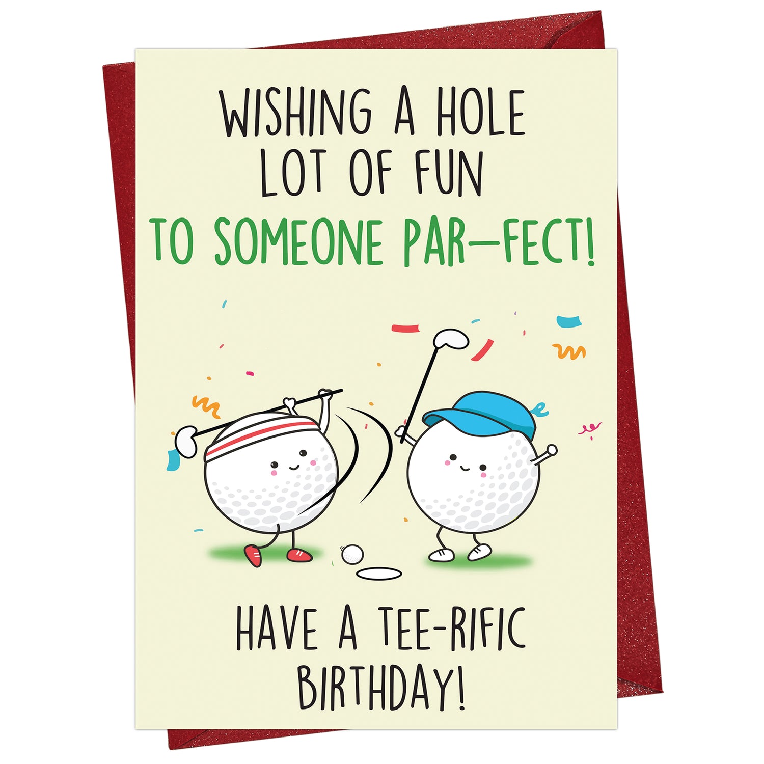 Cheerin Golf Birthday Card