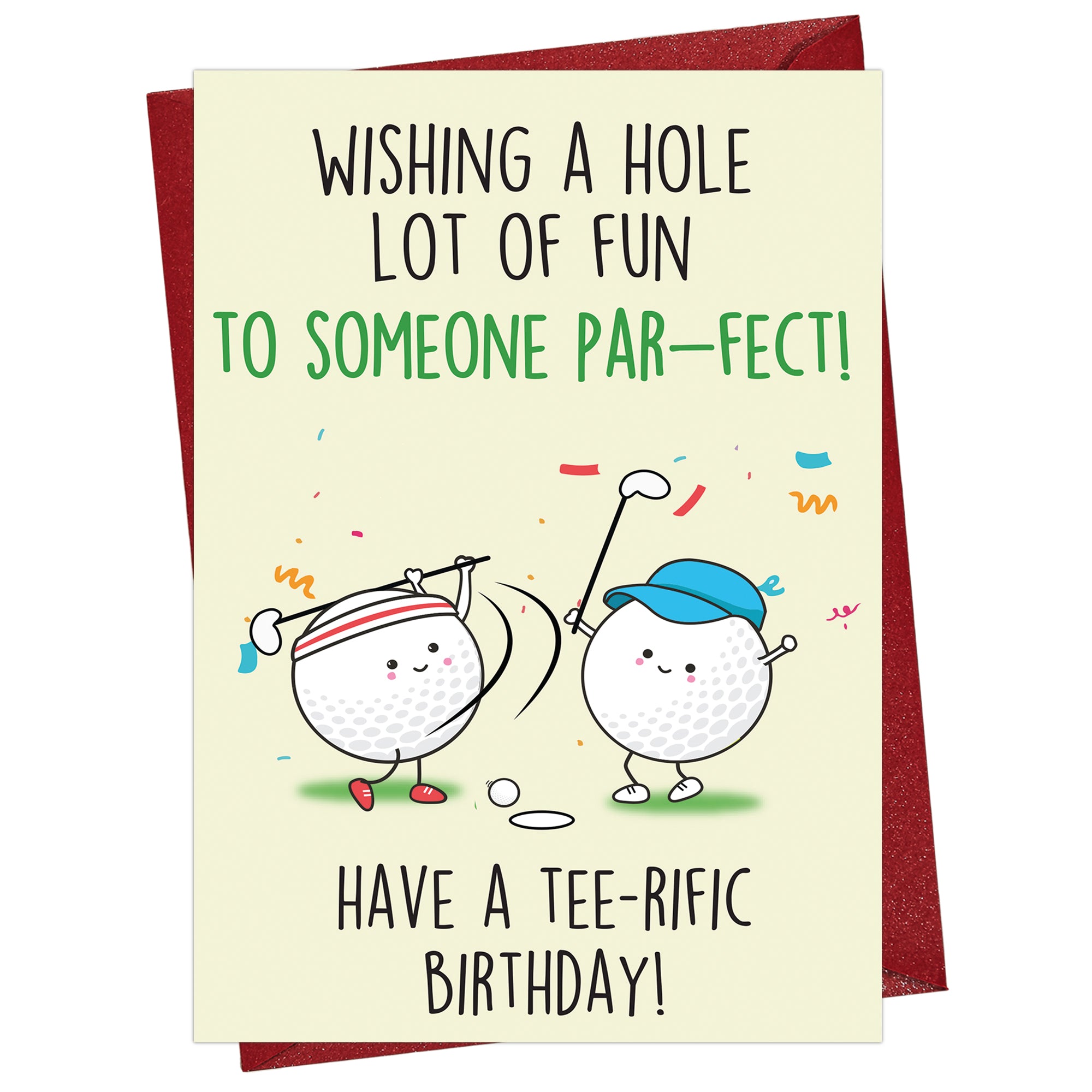 Cheerin Golf Birthday Card