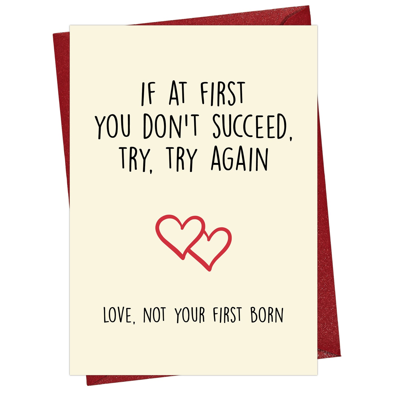 Cheerin Not First Born Greeting Card