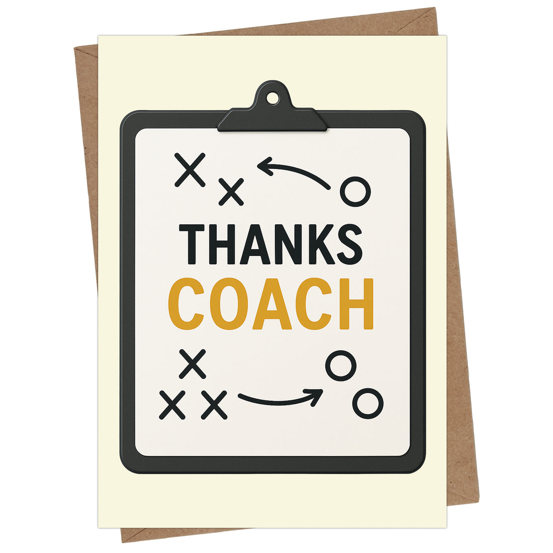 Cheerin Coach Board Thank You Card