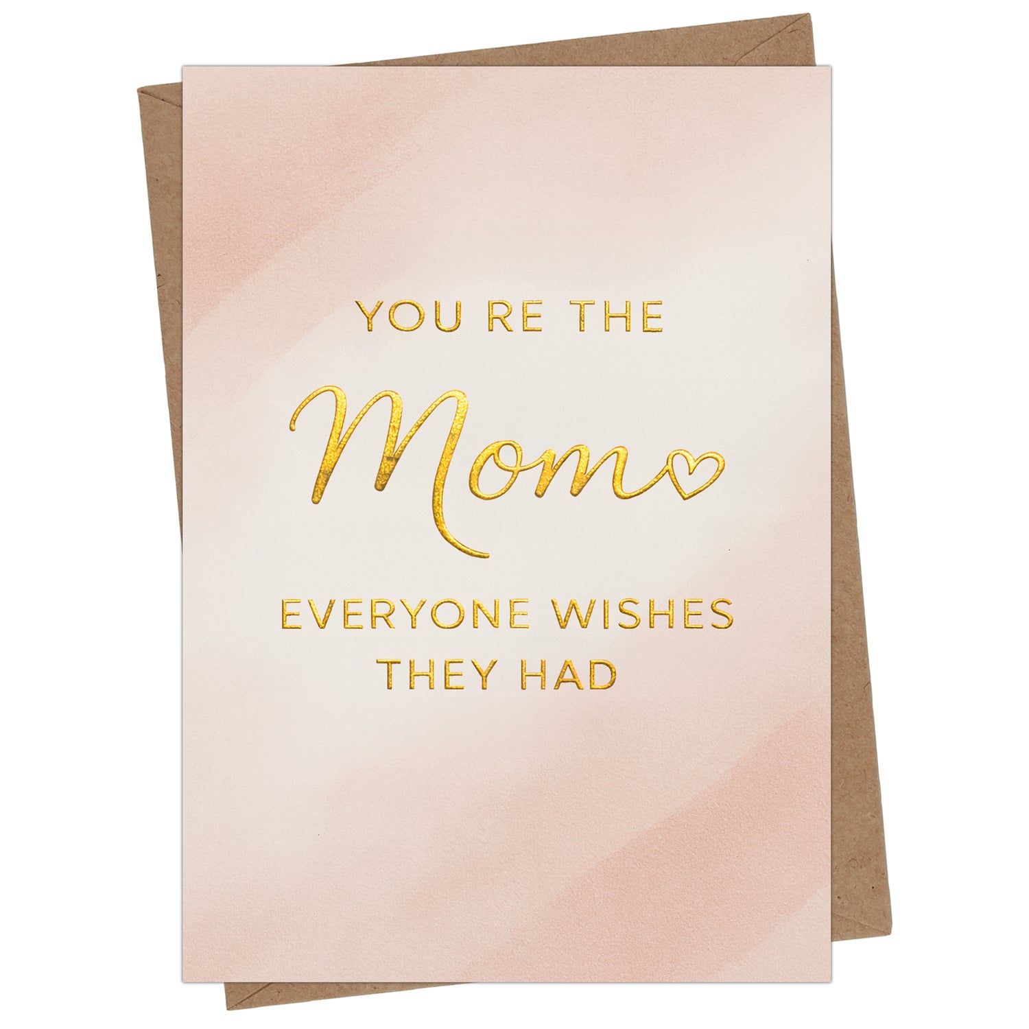 Cheerin Sweet Mothers Day Card for Mom – Sentimental Card for Mum with Envelope from Daughter and Son