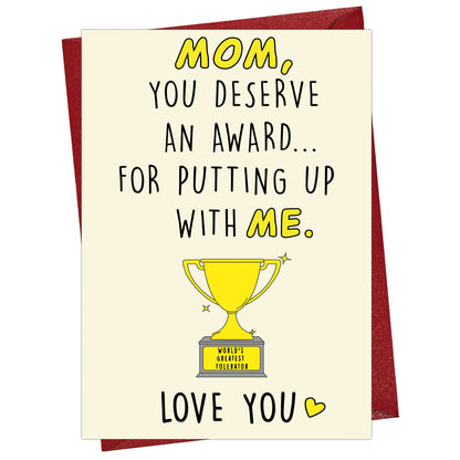 Cheerin Award Mom Mother&