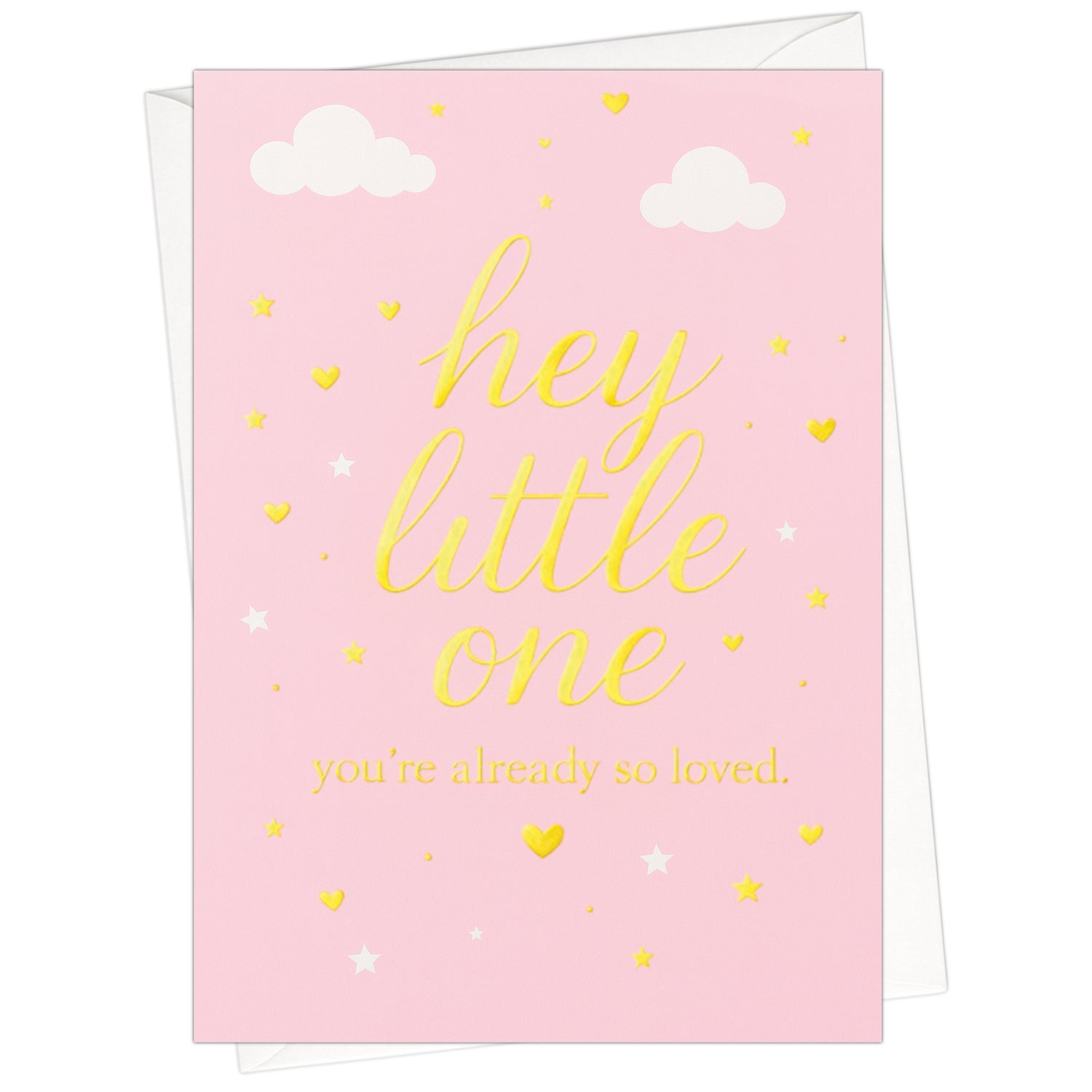 Cheerin Pink Baby Shower Cards for Girl with Envelope - Cute  &
