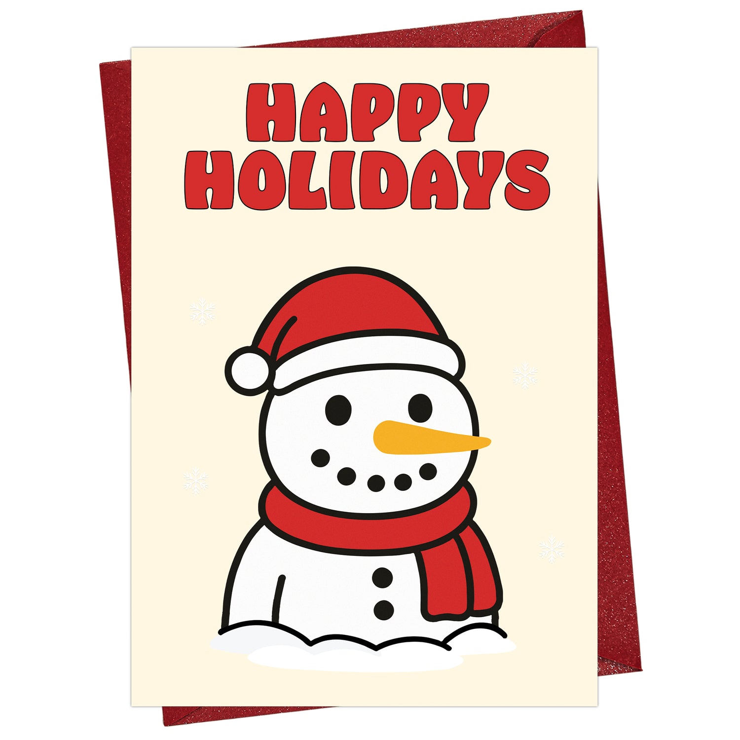 Cheerin Christmas Snowman Card