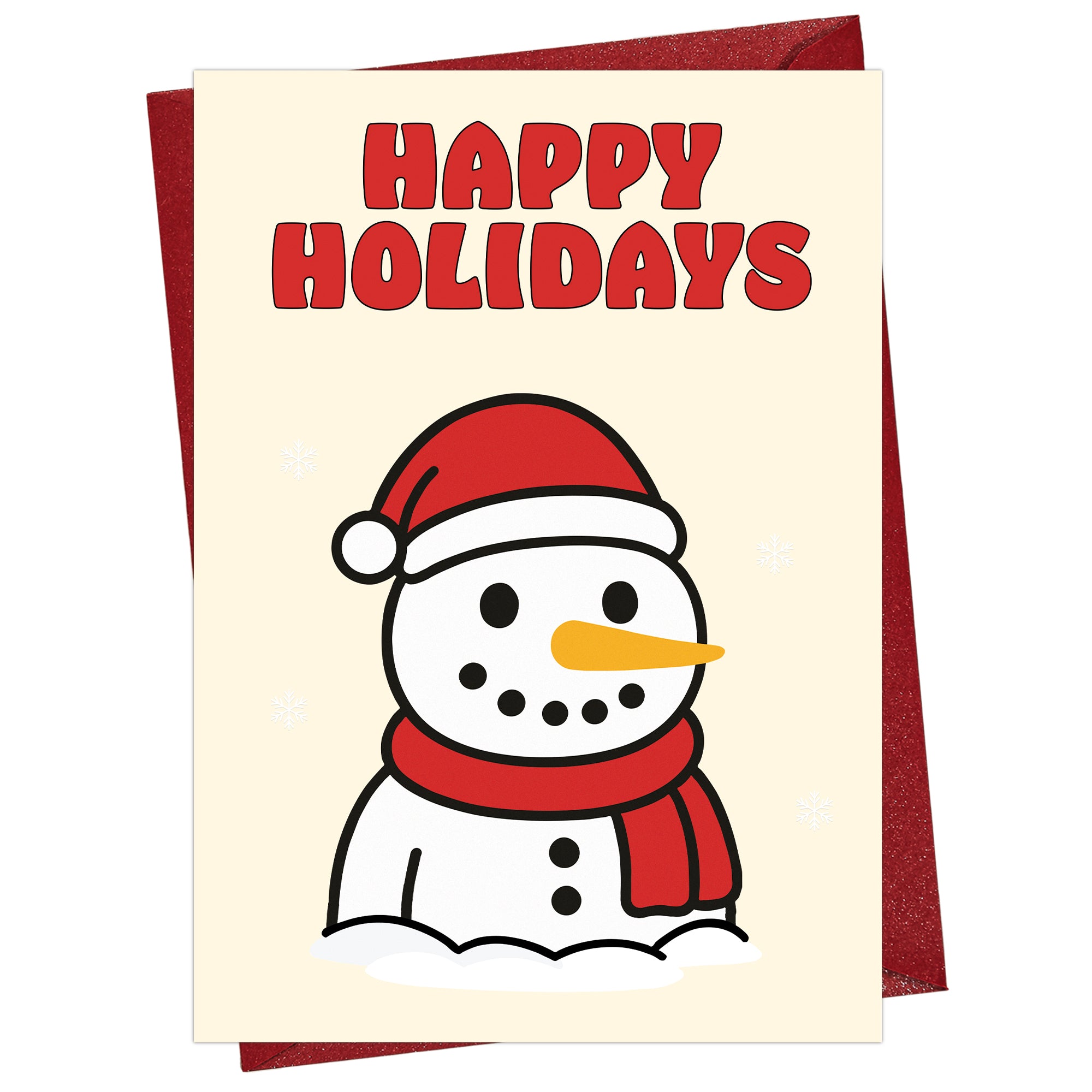 Cheerin Christmas Snowman Card