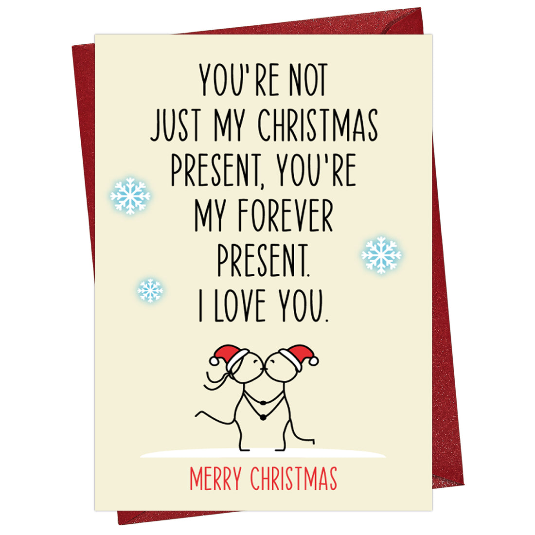 Cheerin Forever Present Christmas Card