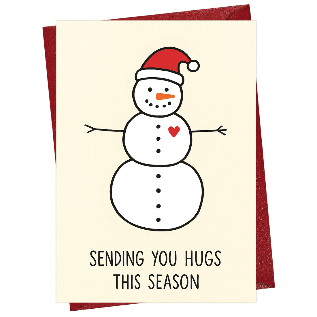 Cheerin Christmas Snowman Card