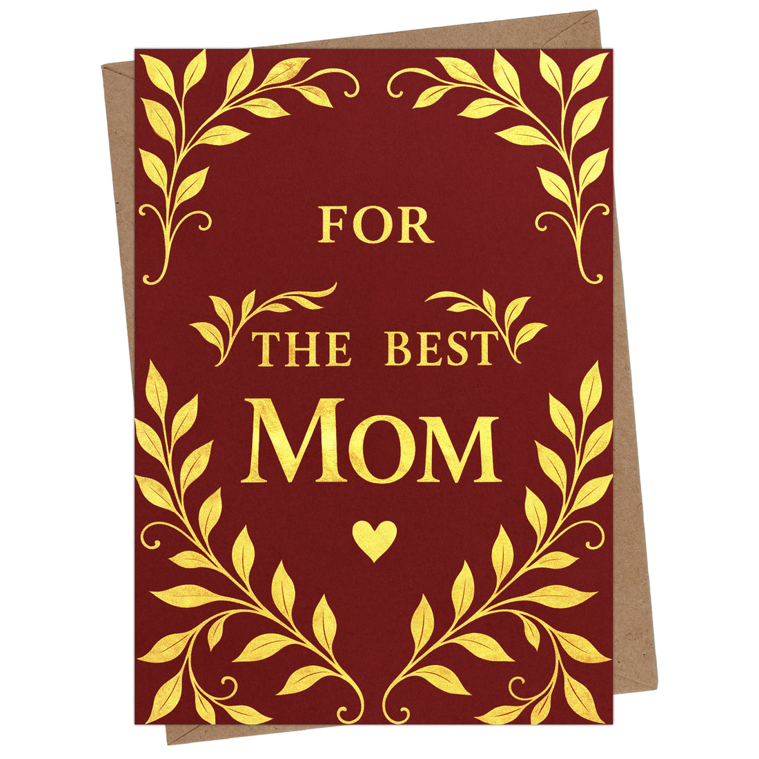 Cheerin Sweet Mothers Day Card for Mom – Special Best Mom Card with Envelope from Daughter and Son