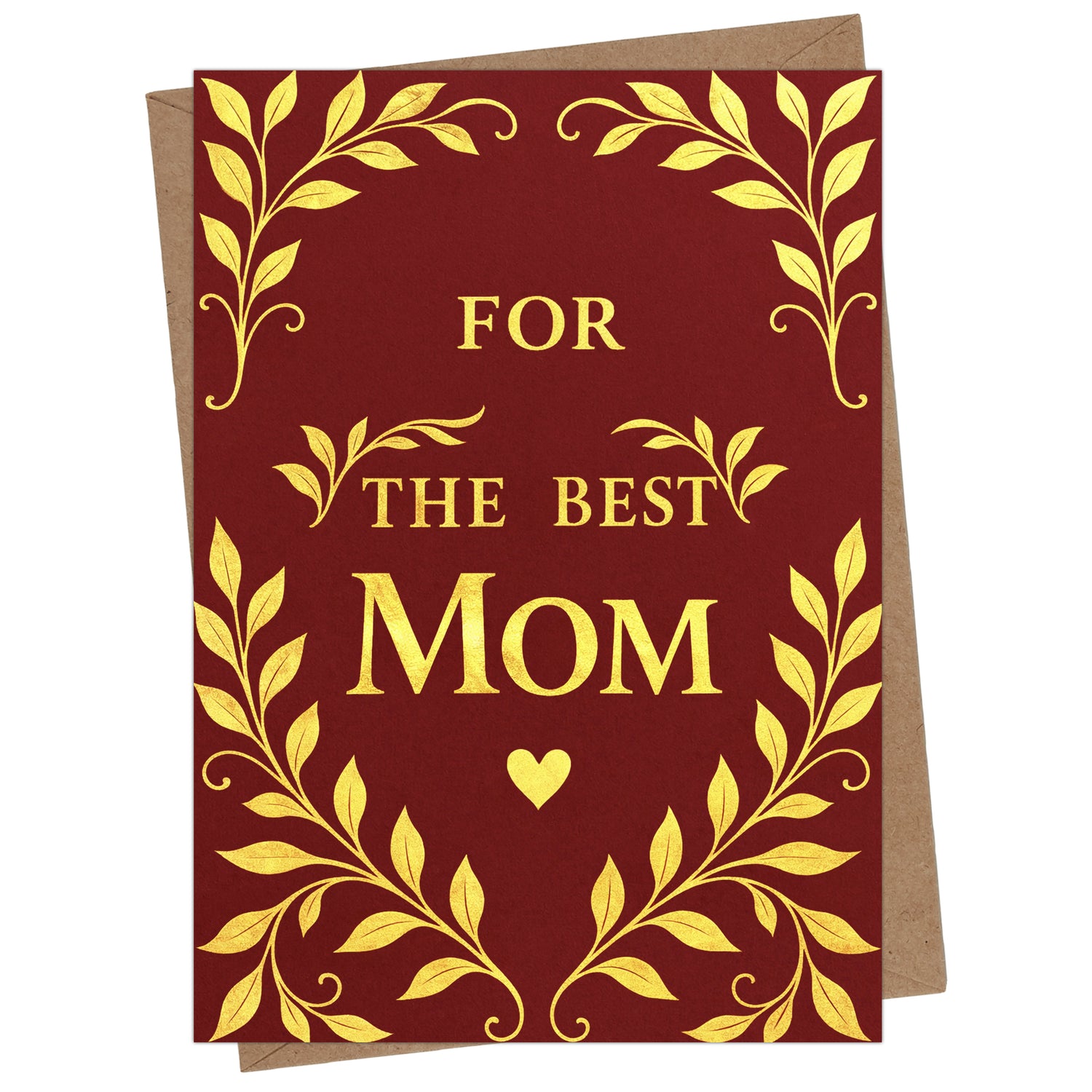 Cheerin Sweet Mothers Day Card for Mom – Special Best Mom Card with Envelope from Daughter and Son