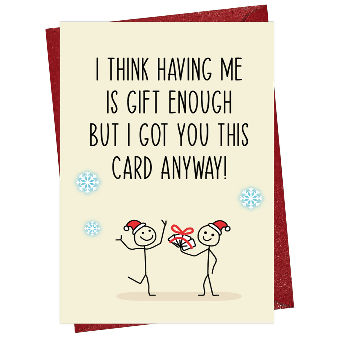 Cheerin Gift Enough Christmas Card