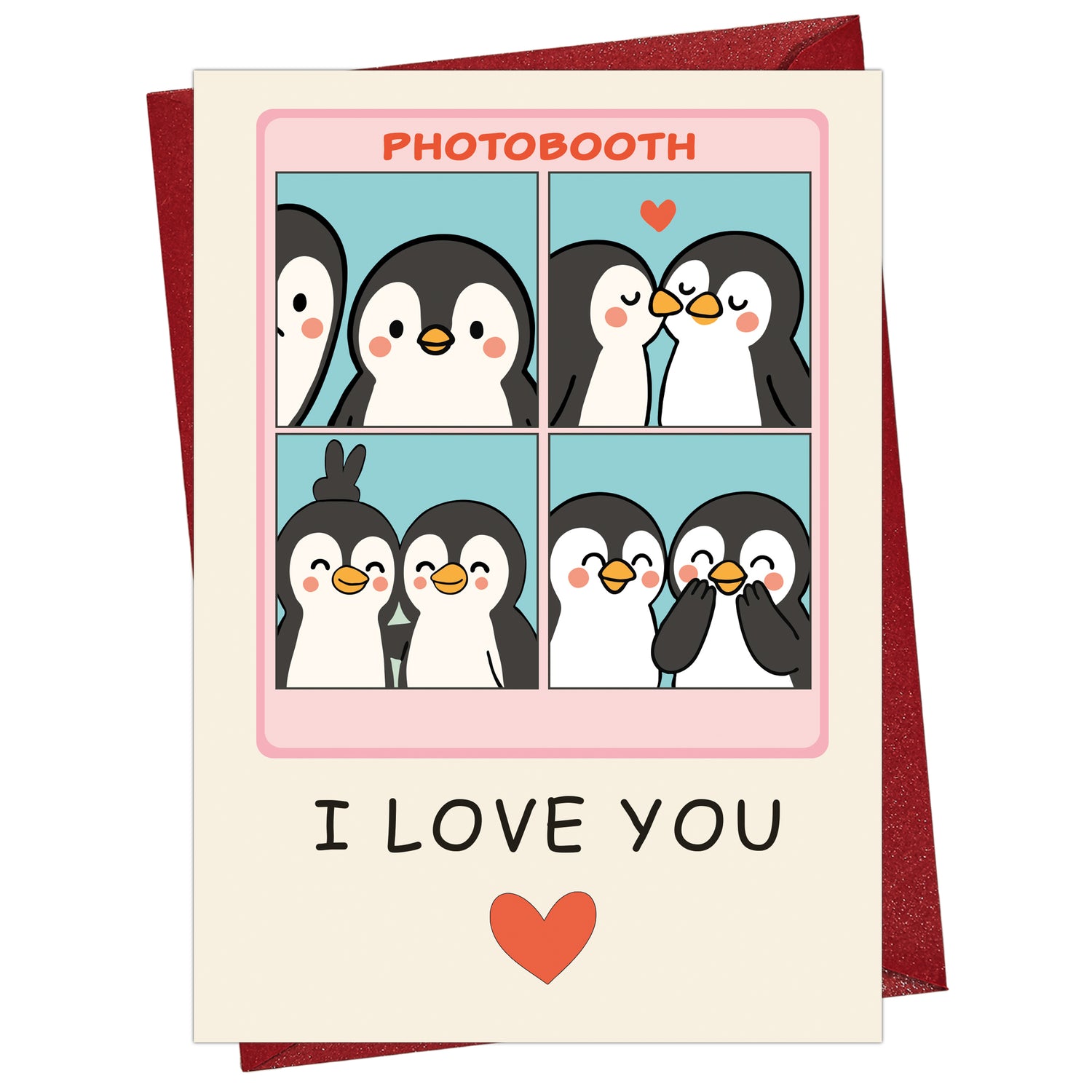 Cheerin Penguin Booth Valentine&