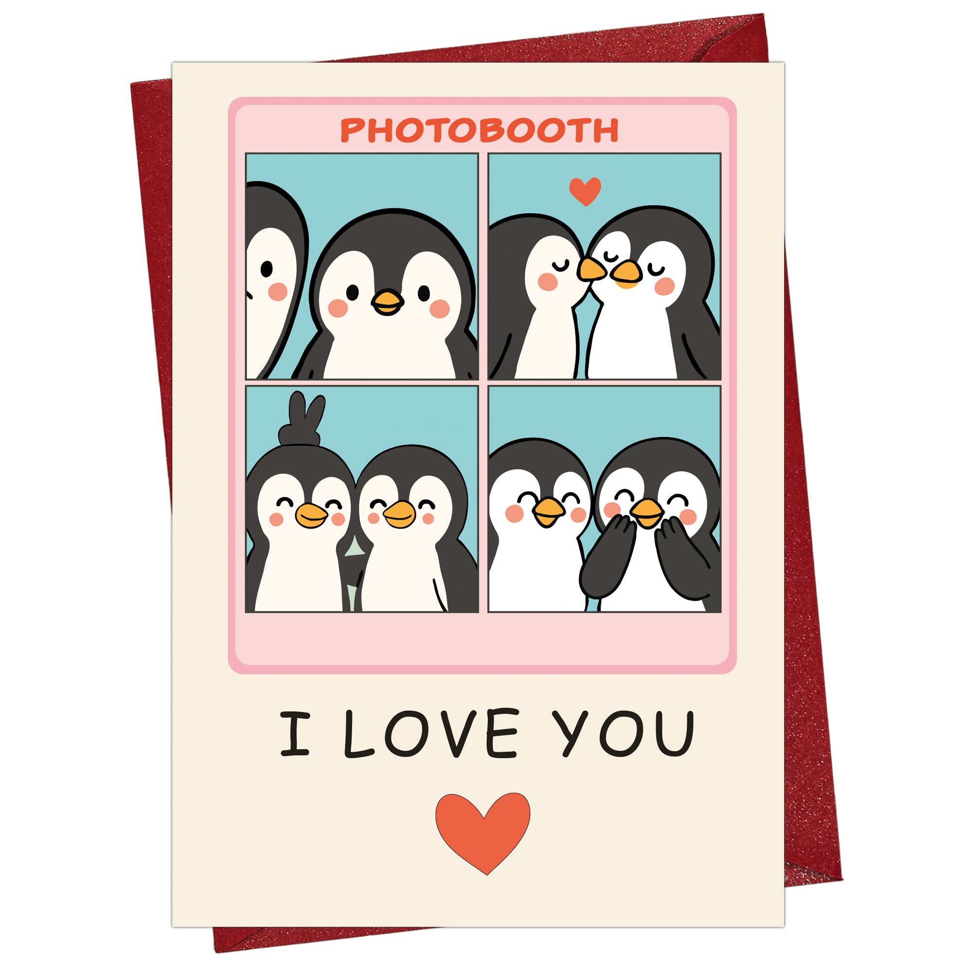 Cheerin Penguin Booth Valentine&