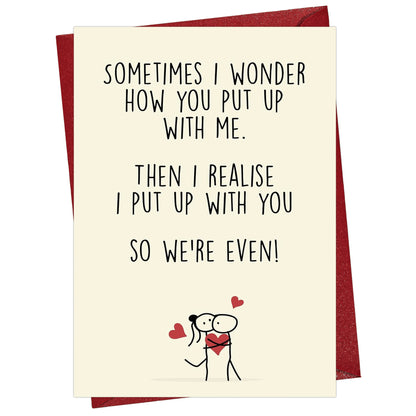Cheerin We Are Even Valentine&