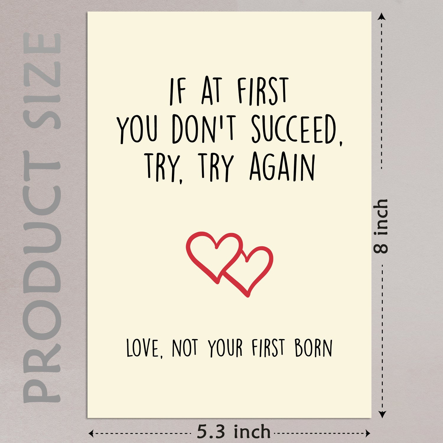 Cheerin Not First Born Greeting Card