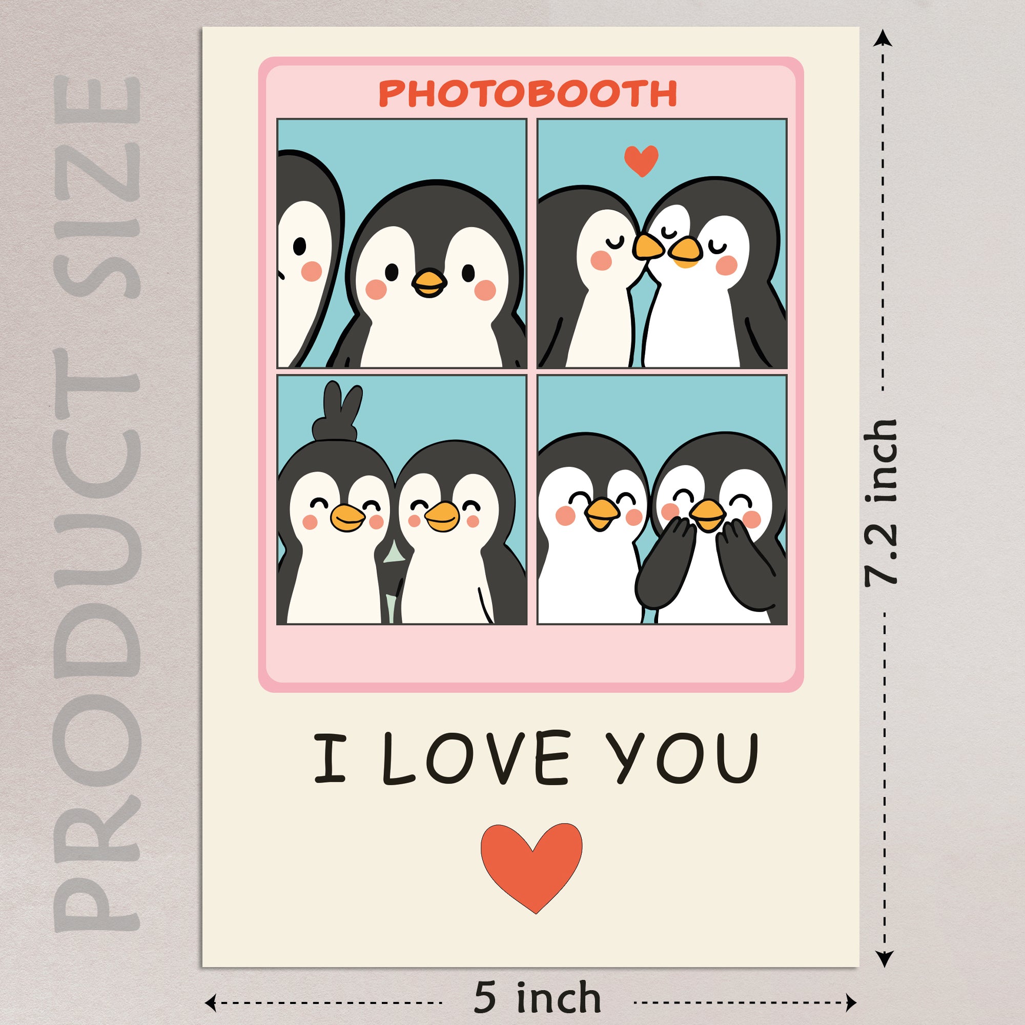 Cheerin Penguin Booth Valentine&
