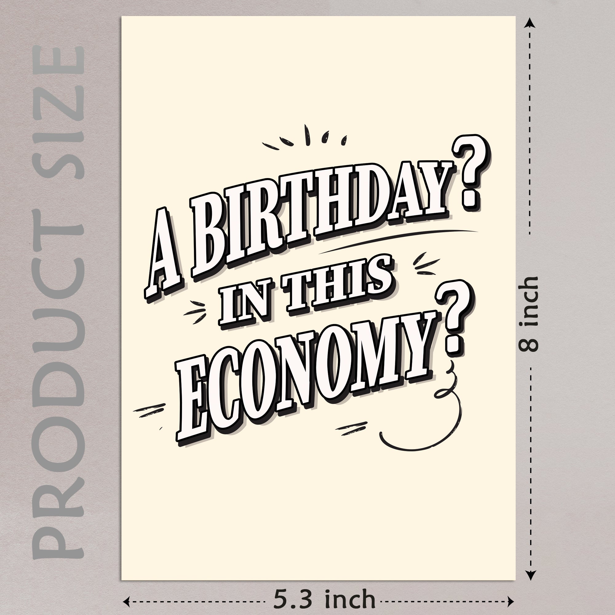 Cheerin Inflation Birthday Card