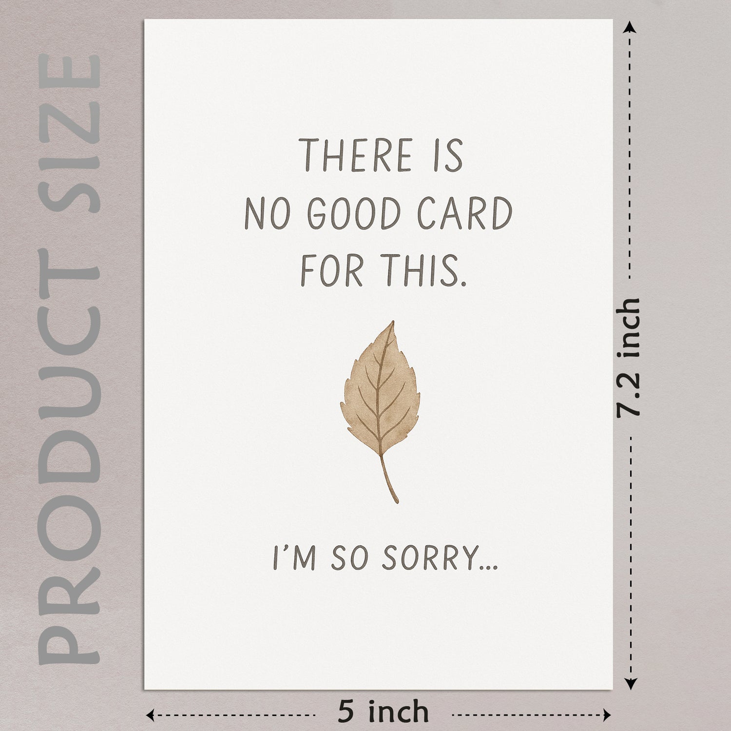 Sympathy Card with Envelope - Bereavement Card for Loss of Loved One