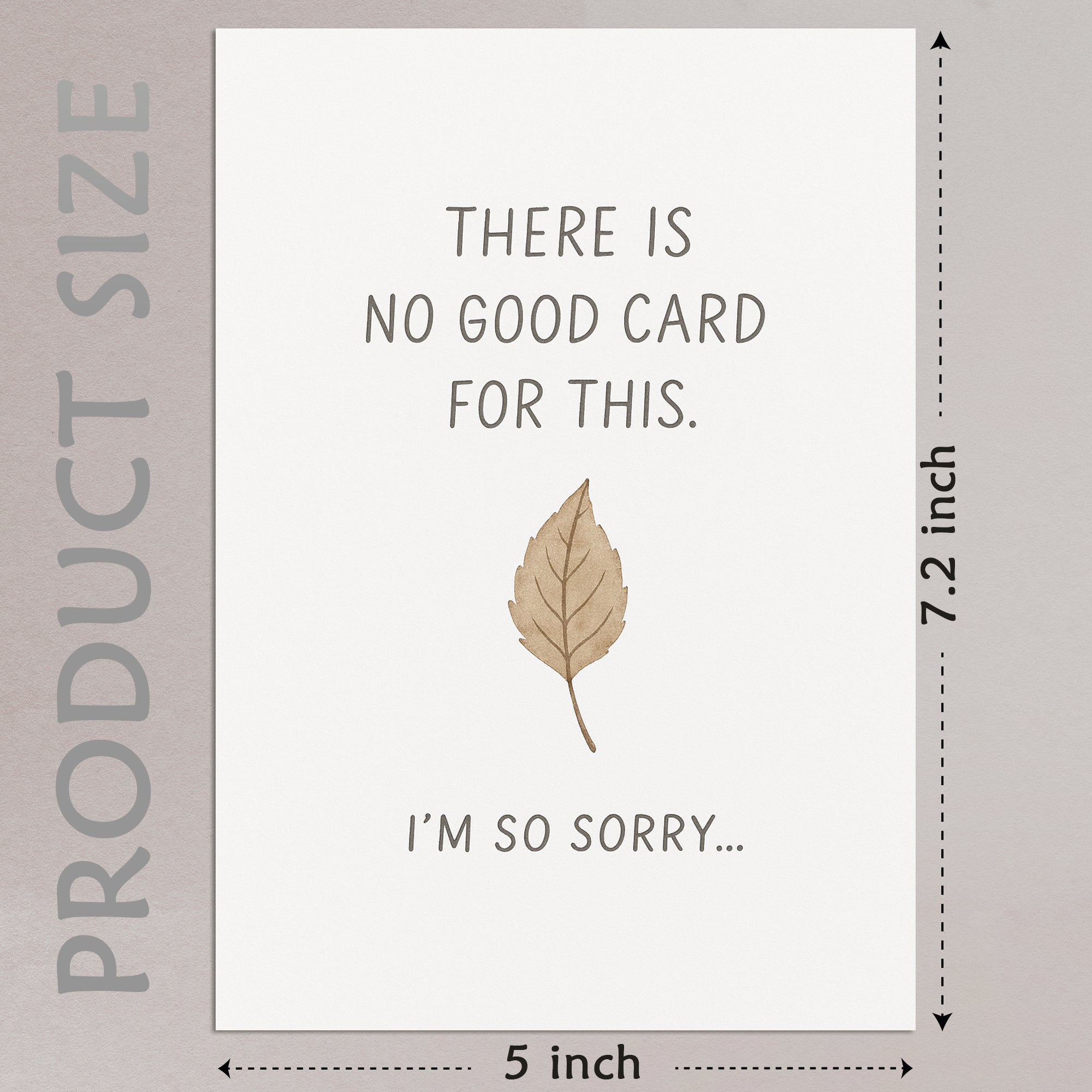 Sympathy Card with Envelope - Bereavement Card for Loss of Loved One