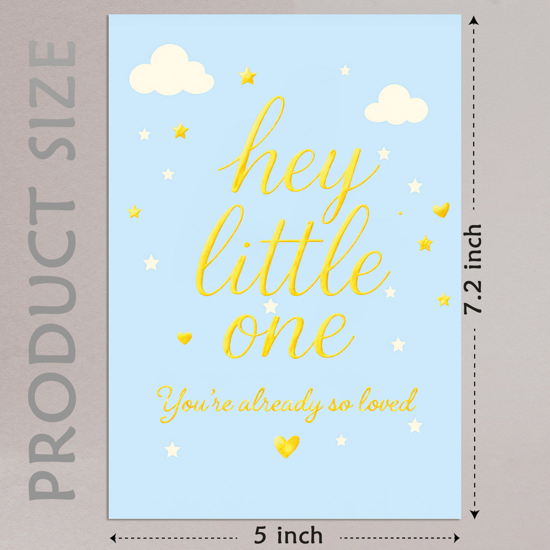 Cheerin Baby Shower Cards for Boy with Envelope - Cute &