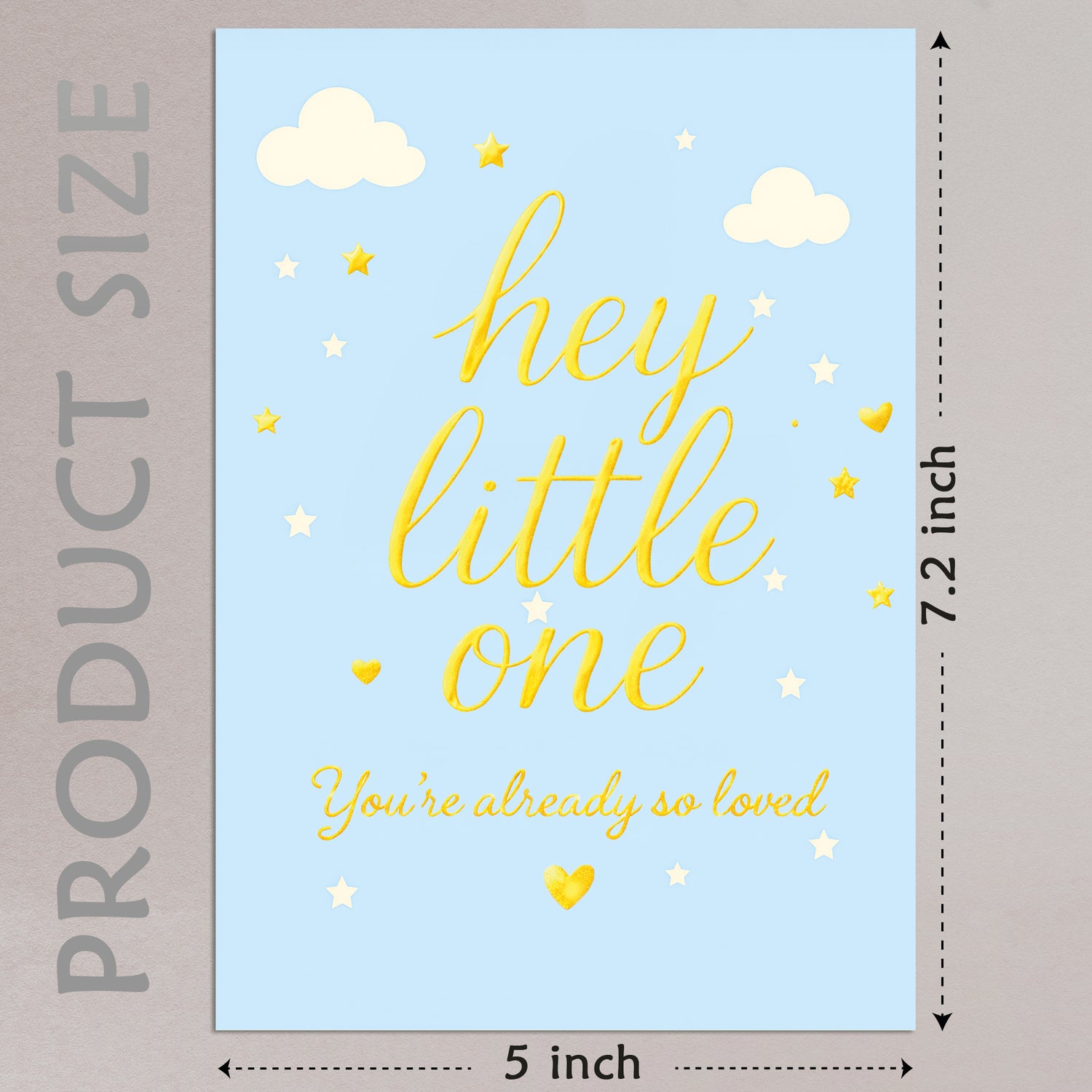 Cheerin Baby Shower Cards for Boy with Envelope - Cute &