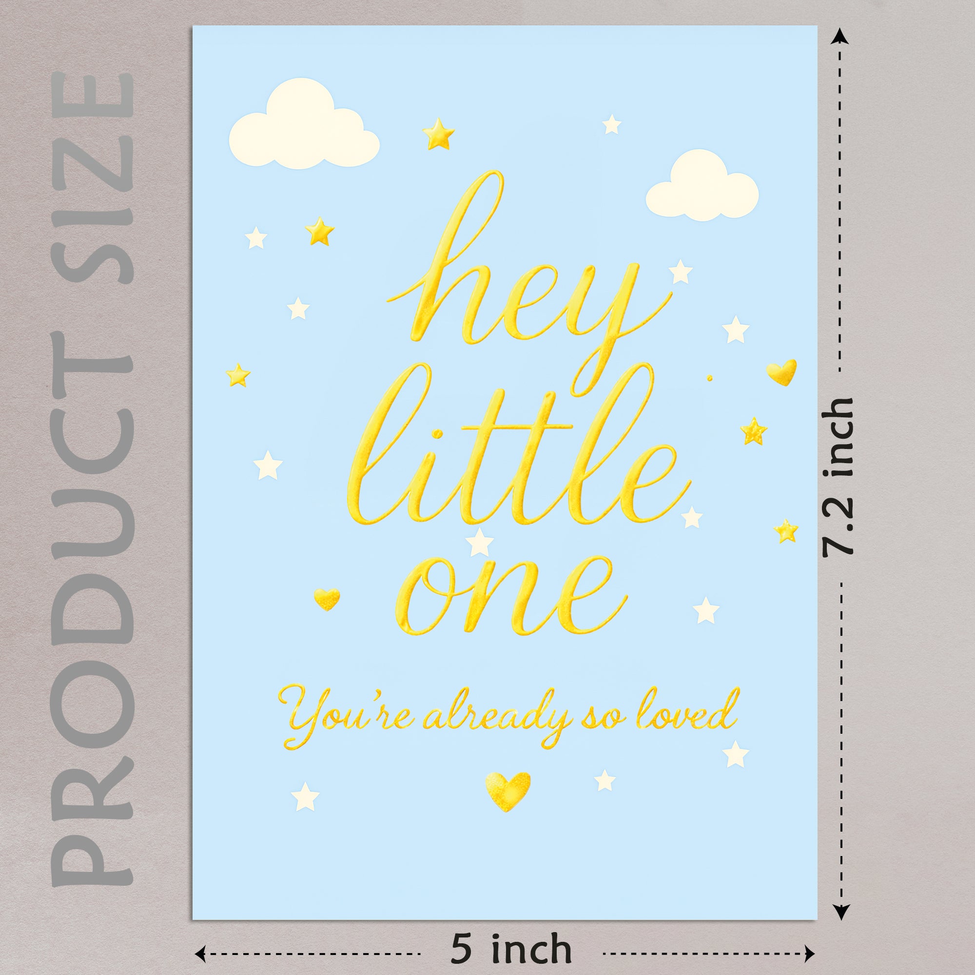 Cheerin Baby Shower Cards for Boy with Envelope - Cute &