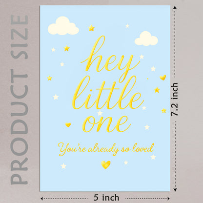 Cheerin Baby Shower Cards for Boy with Envelope - Cute &
