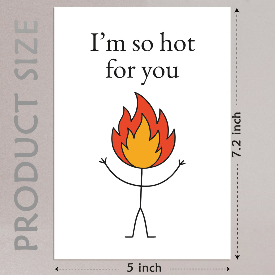 Funny Anniversary Card with Envelopes - Humorous Love Cards for Him