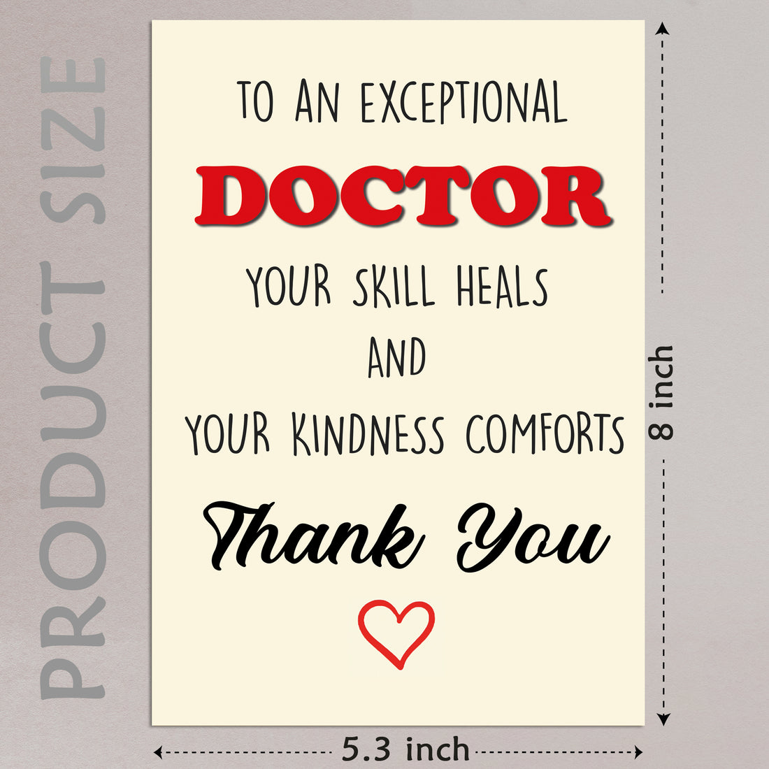 Cheerin Doctor Thank You Card