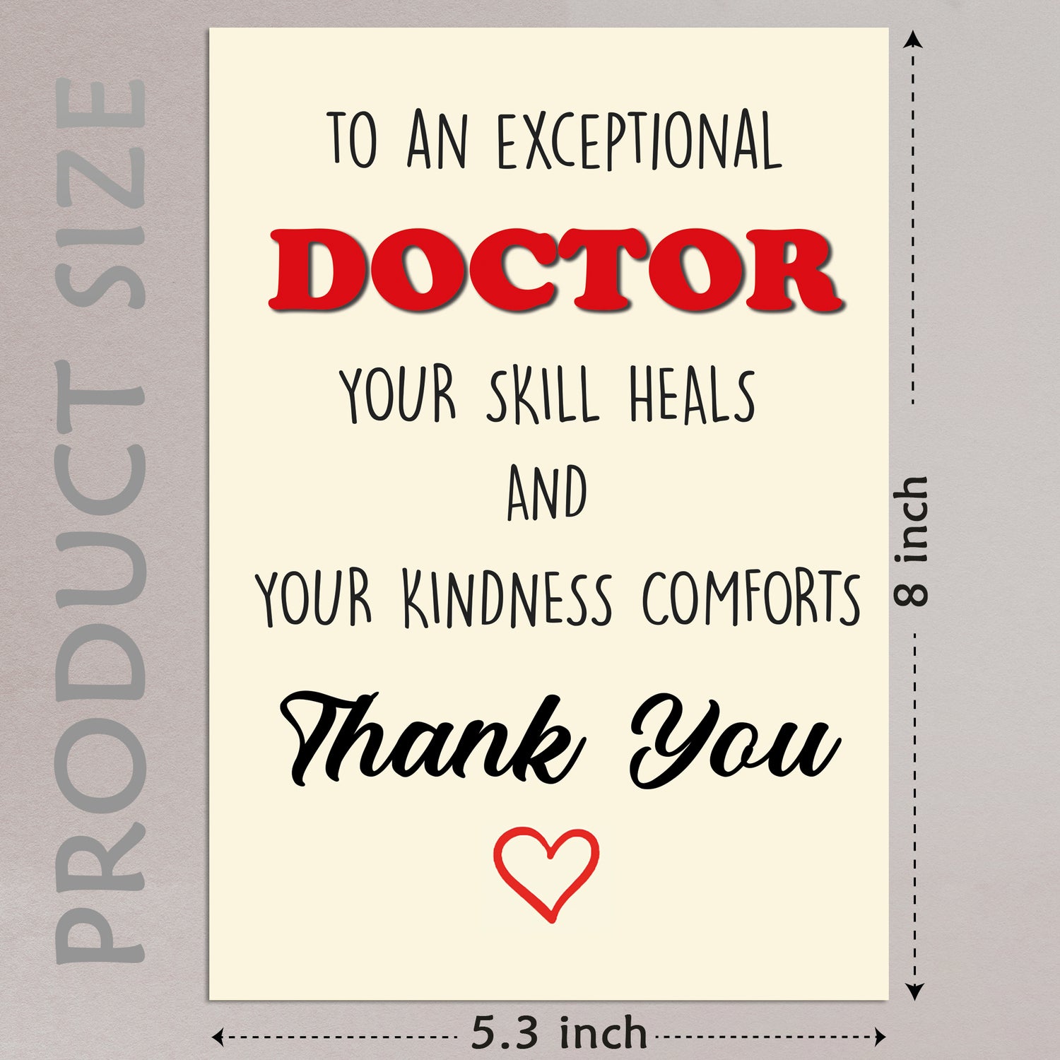 Cheerin Doctor Thank You Card