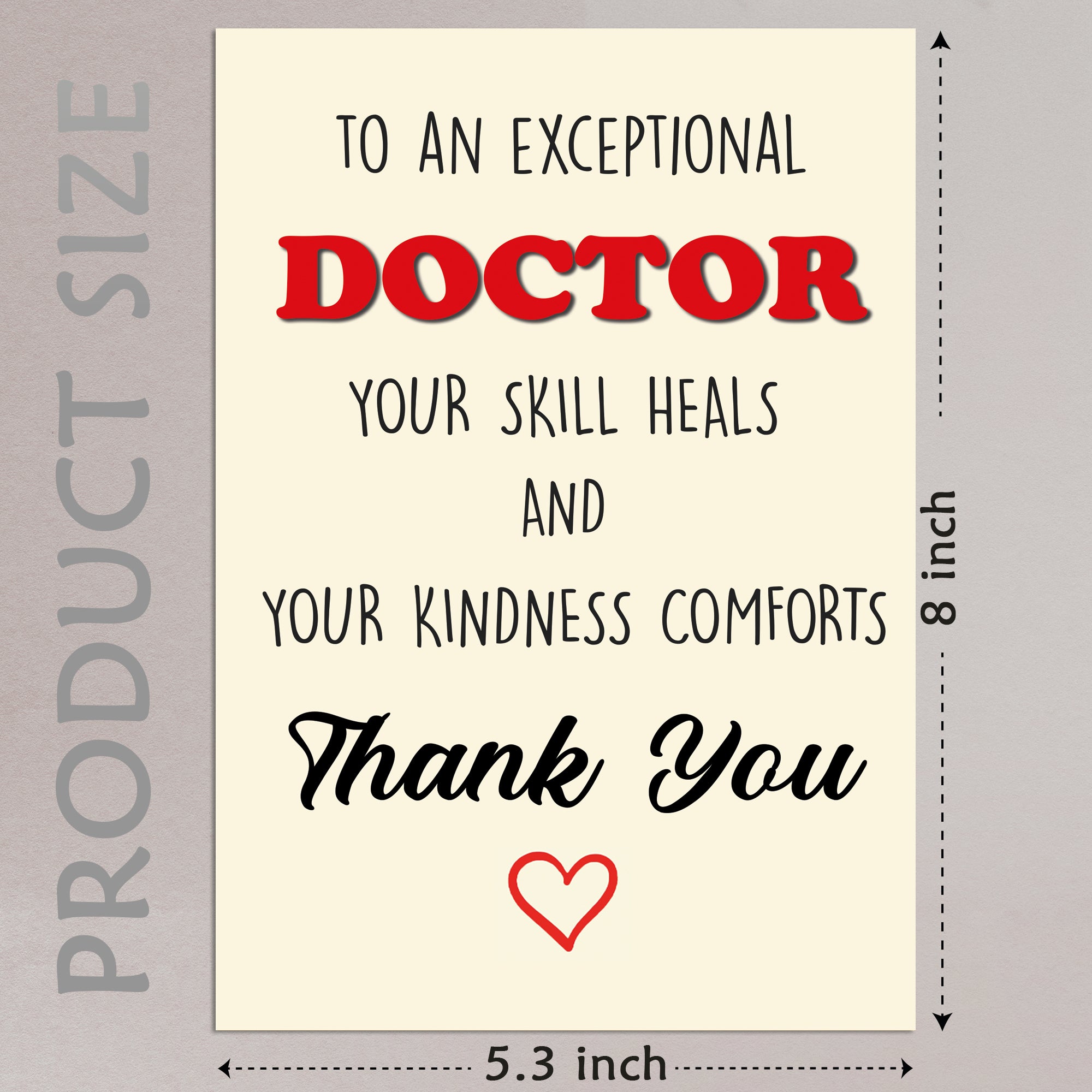 Cheerin Doctor Thank You Card