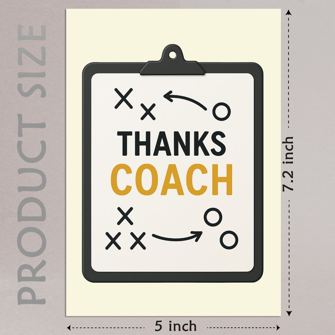 Cheerin Coach Board Thank You Card