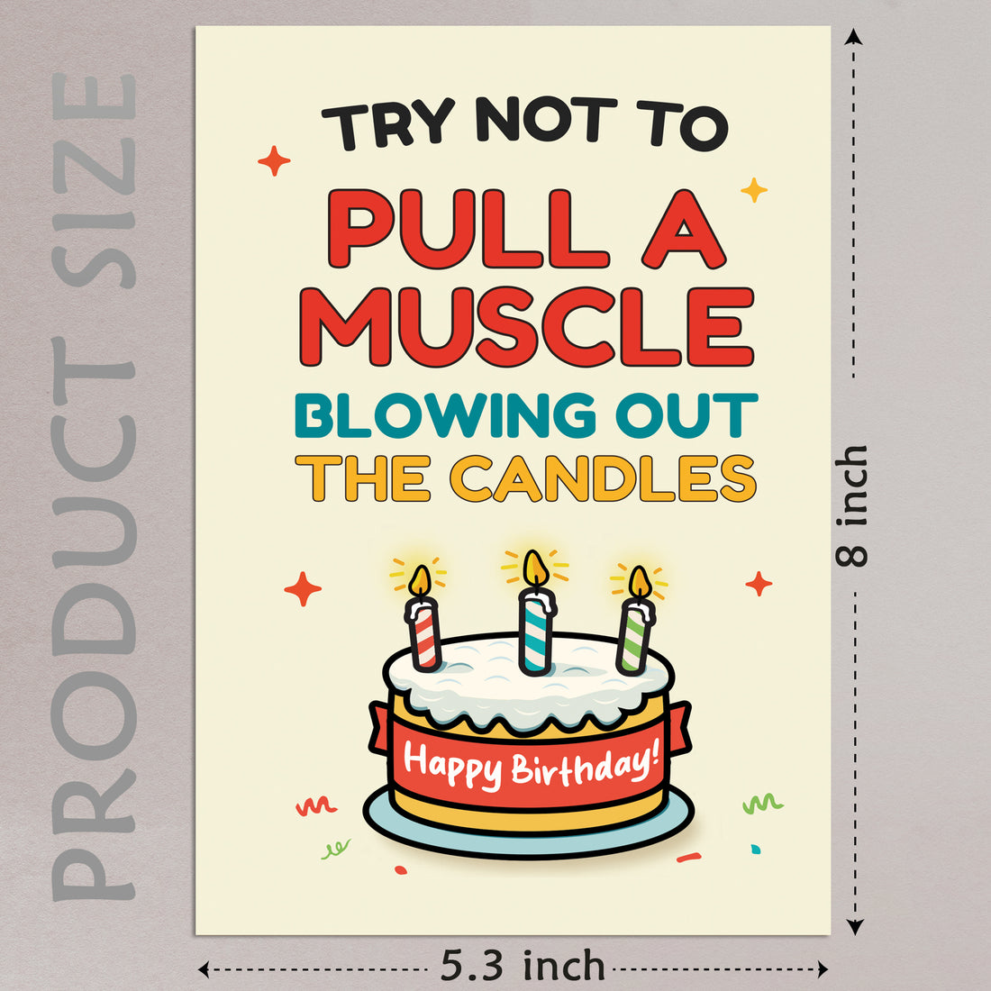 Cheerin Candles Birthday Card