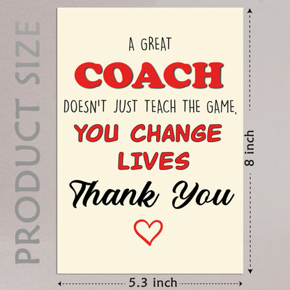 Cheerin Coach Thank You Card