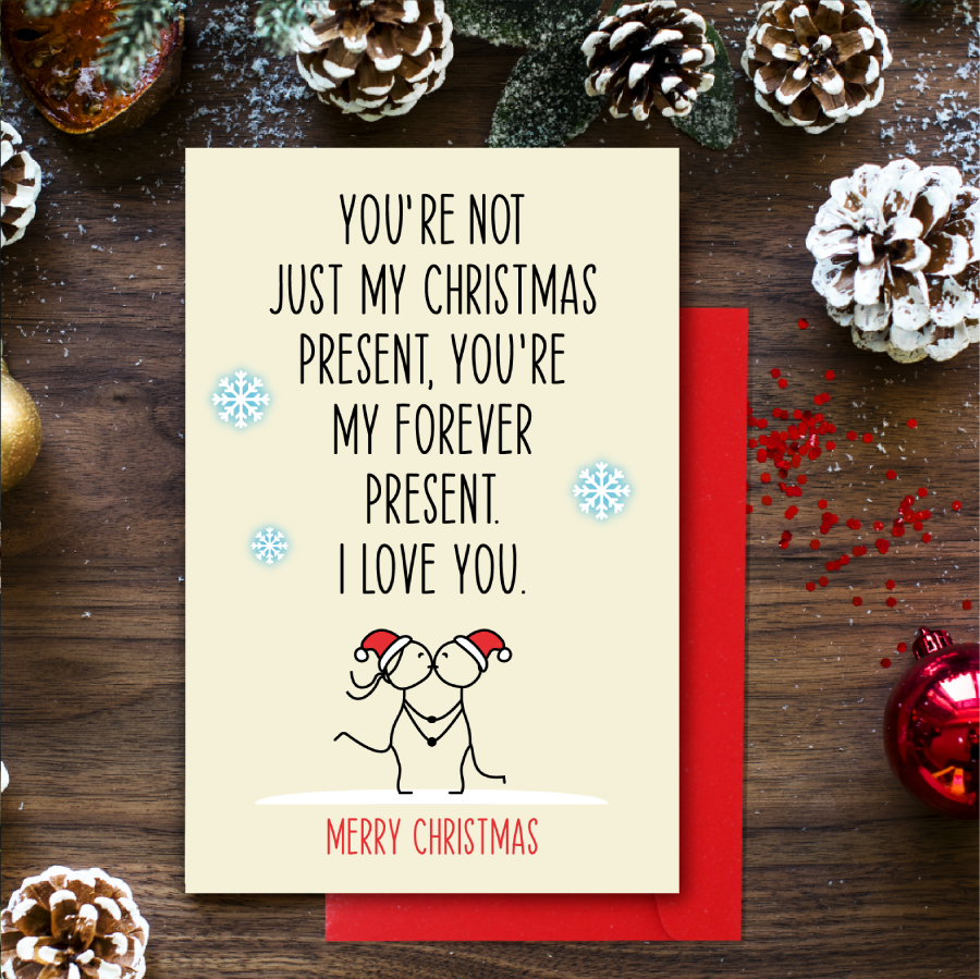 Cheerin Forever Present Christmas Card